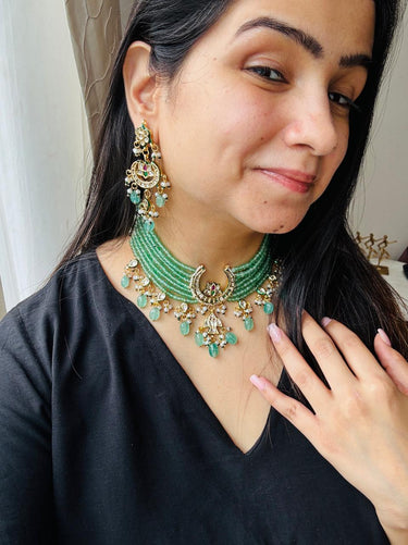Royal Mint Glow Necklace Set
